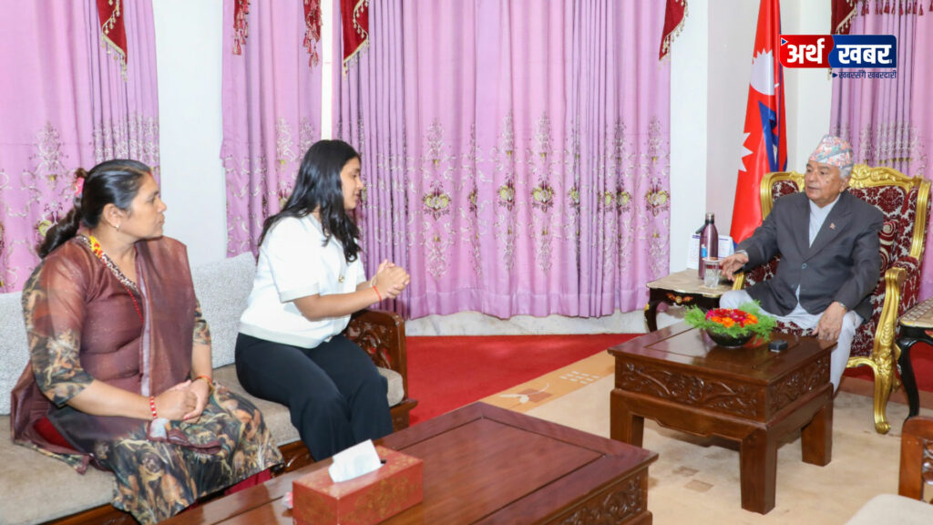 Meeting Between President and Family of Bipin Joshi – Artha Khabar